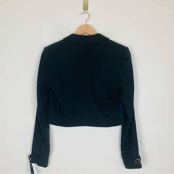 Veronica Beard “Girard” cropped one button linen tailored jacket in black. 6 - Picture 13 of 13